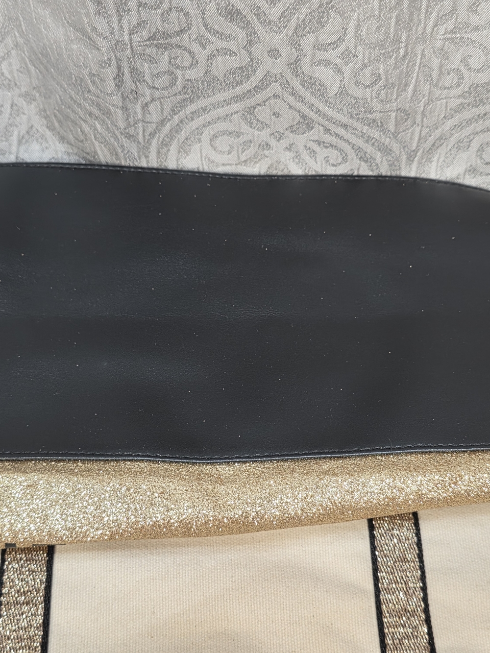 Victoria's Secret Cream and Gold Canvas Tote Bag - Picture 15 of 15